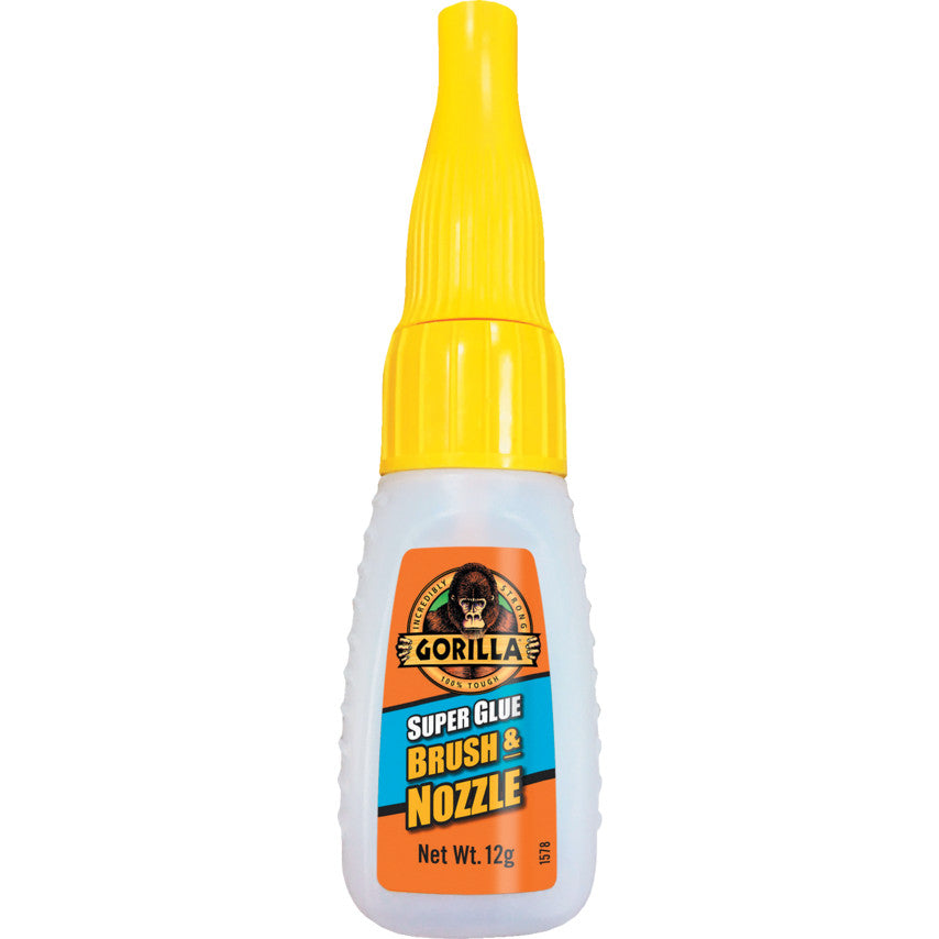 Gorilla Super Glue Brush & Nozzle 12g Gorilla Super Glue Brush & Nozzle 12g